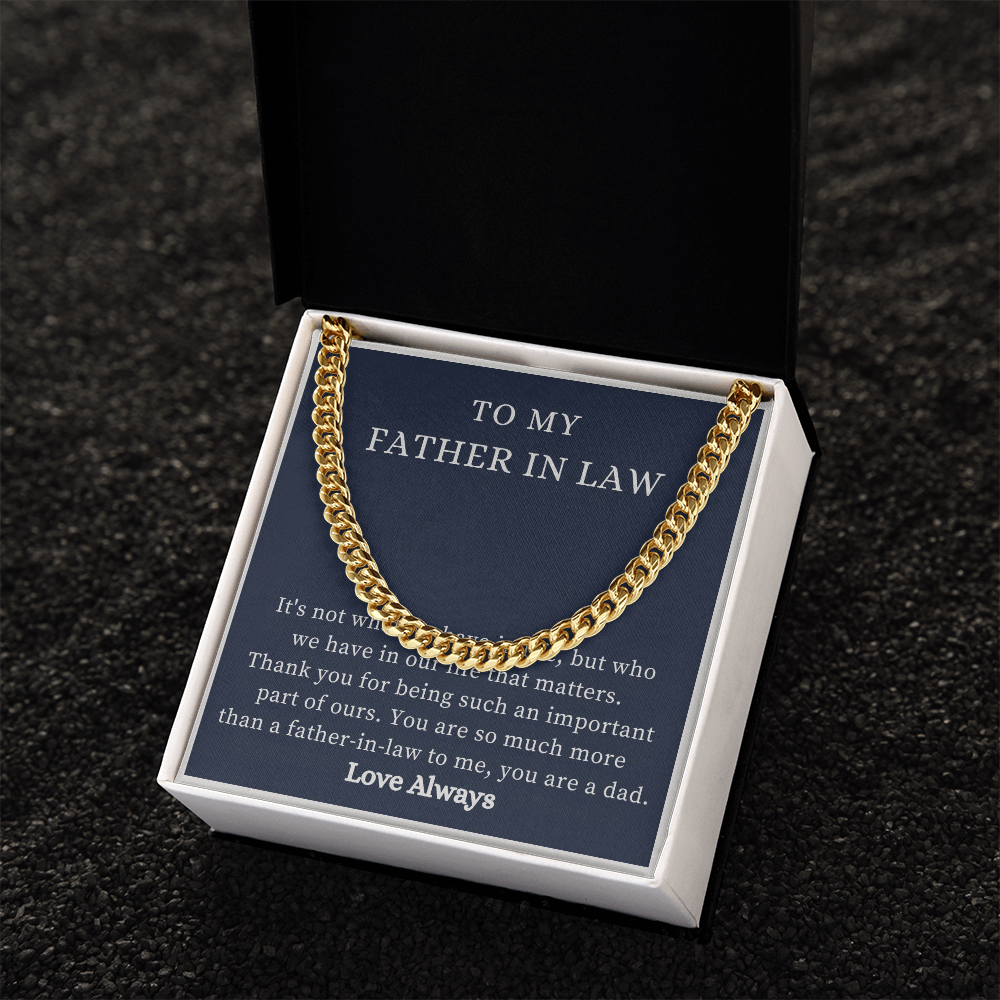 To My Father-in-Law Necklace