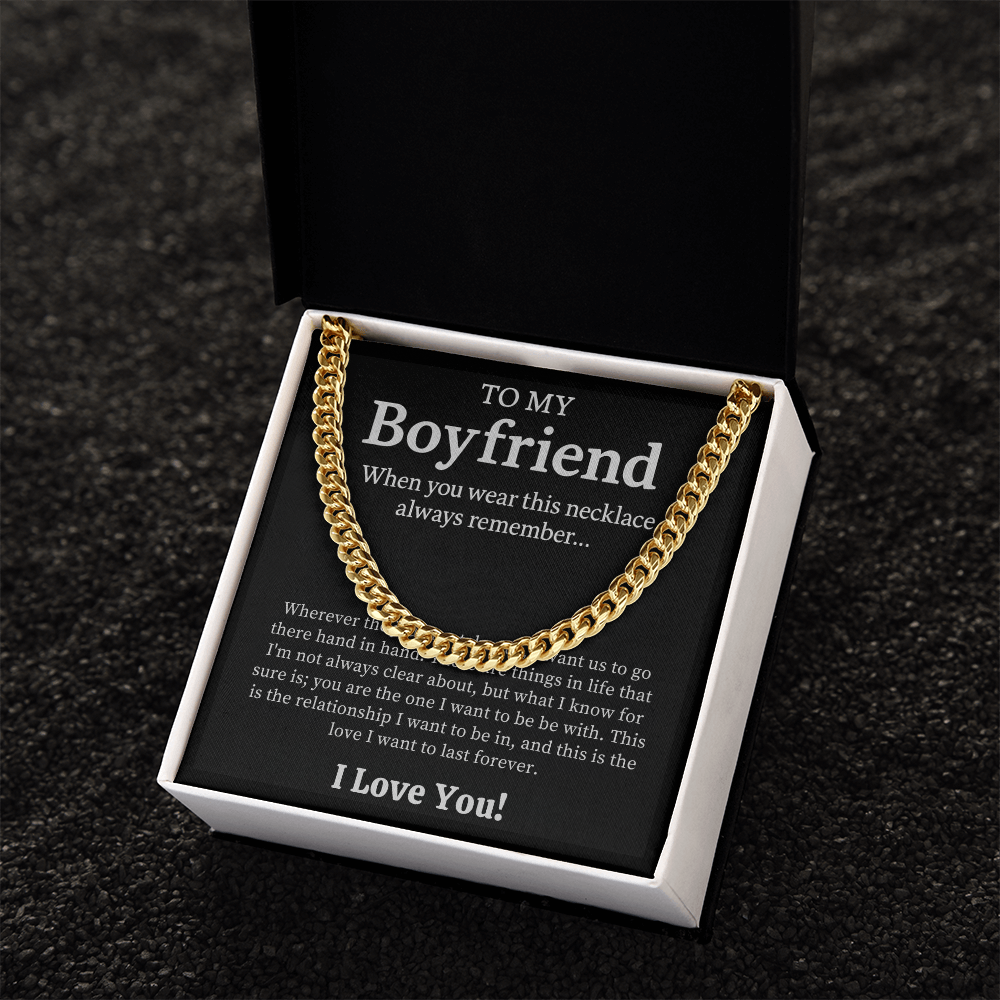 To My Boyfriend Necklace