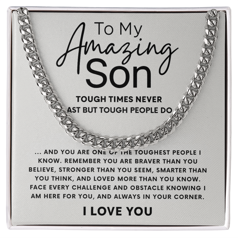 To My Amazing Son Necklace