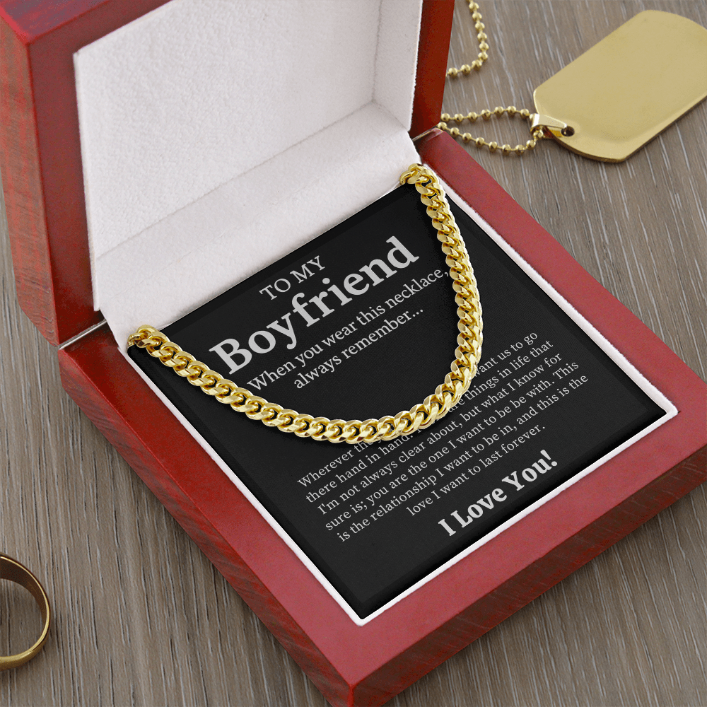 To My Boyfriend Necklace