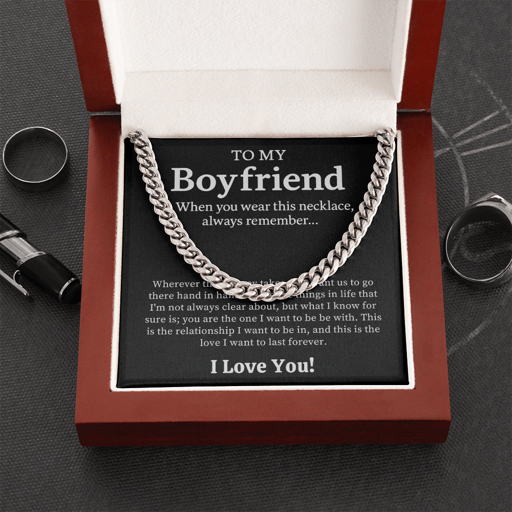 To My Boyfriend Necklace