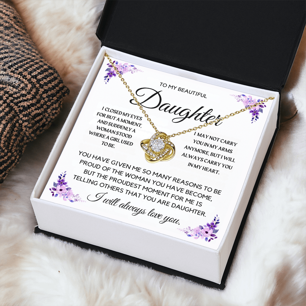 To My Beautiful Daughter Necklace