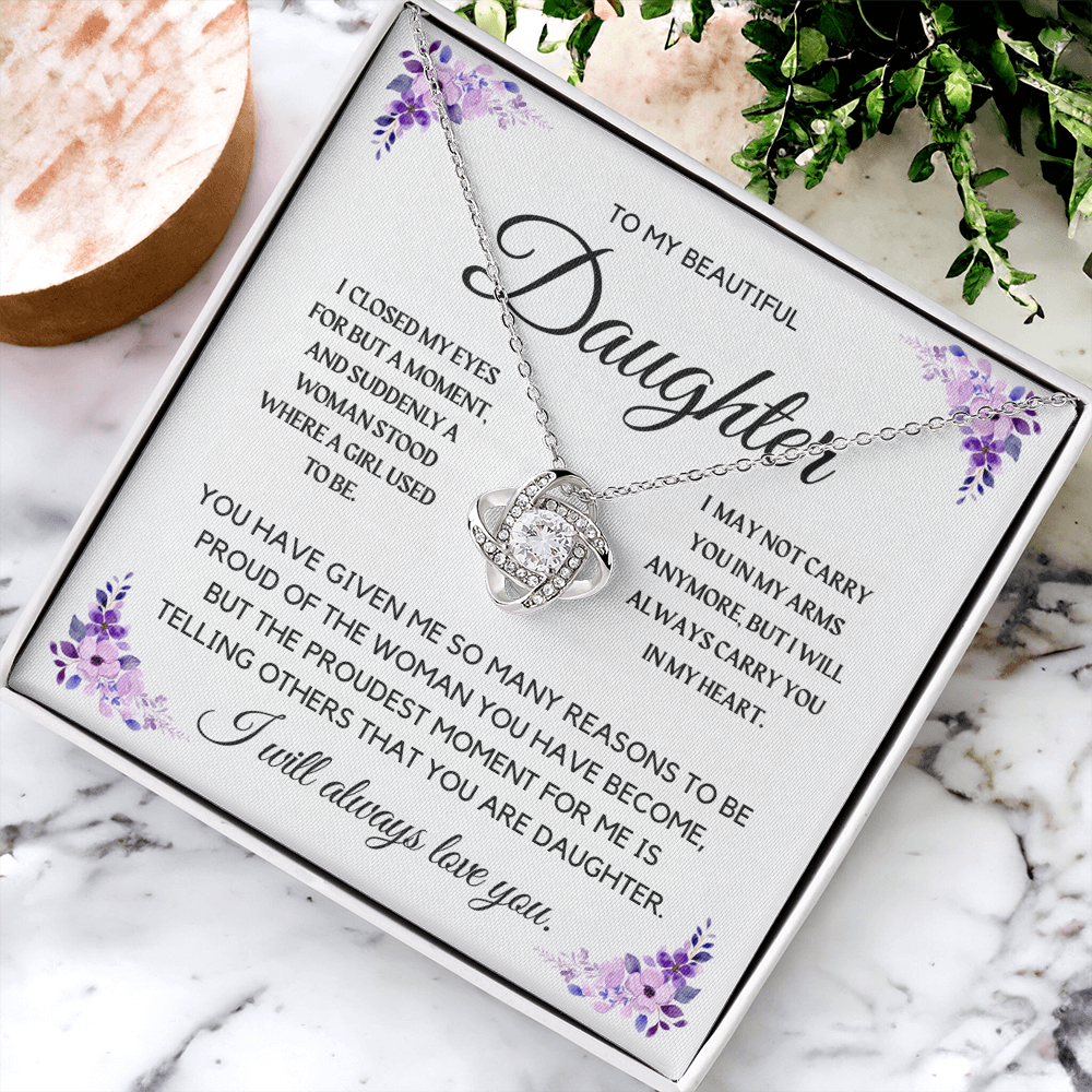 To My Beautiful Daughter Necklace