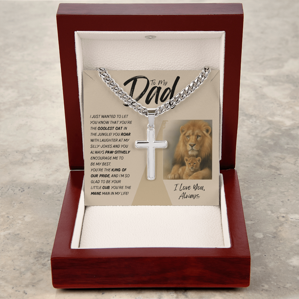Dad- Coolest Cat Necklace