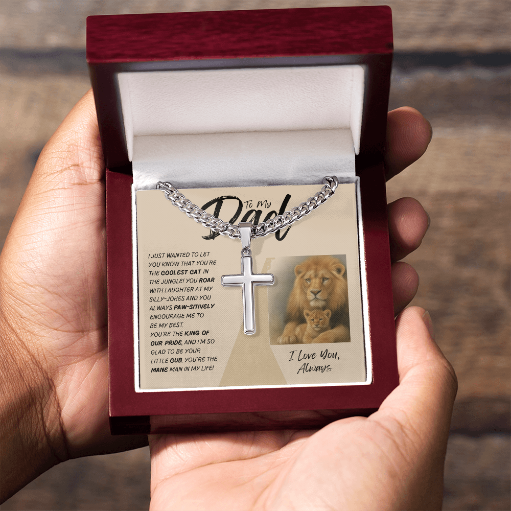 Dad- Coolest Cat Necklace