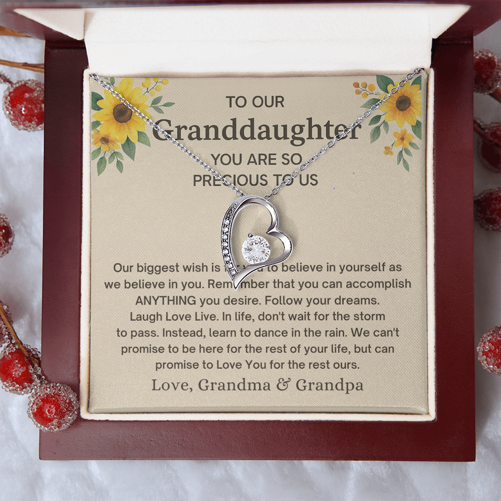 To Our Granddaughter Necklace