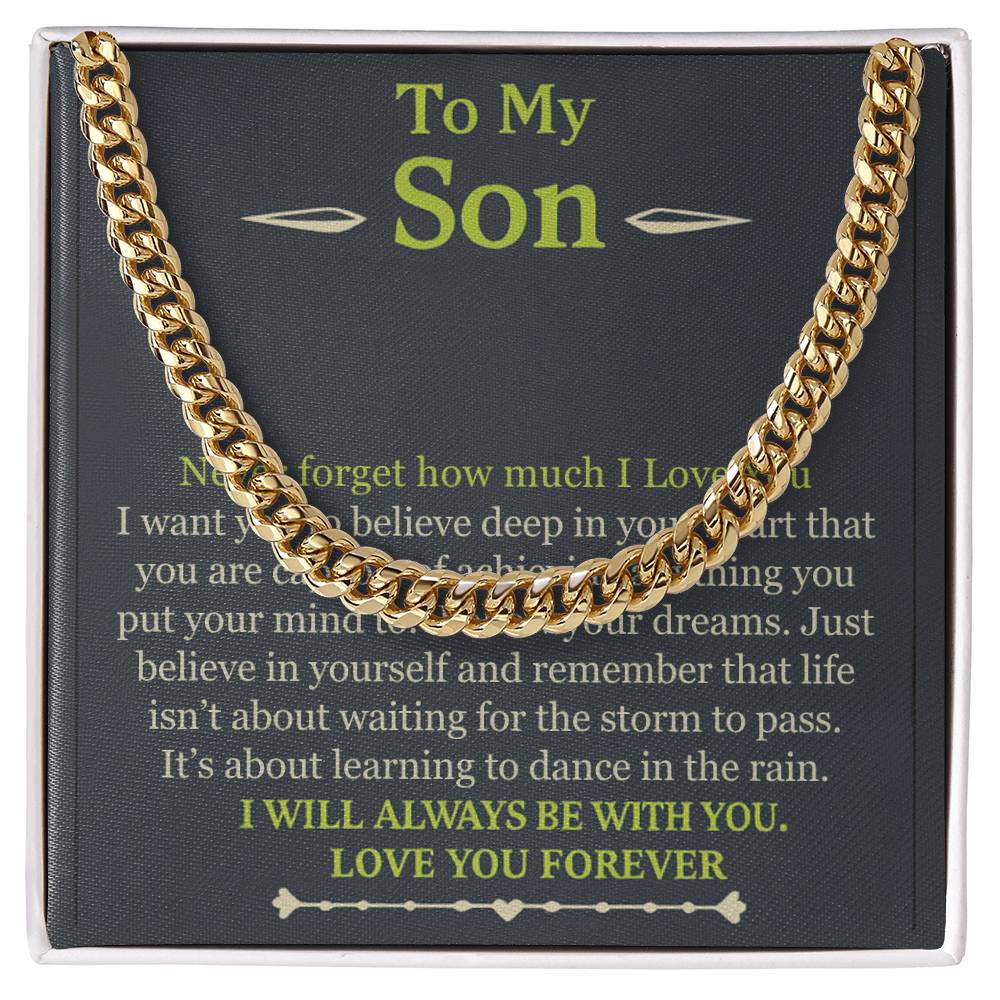 To My Son Necklace