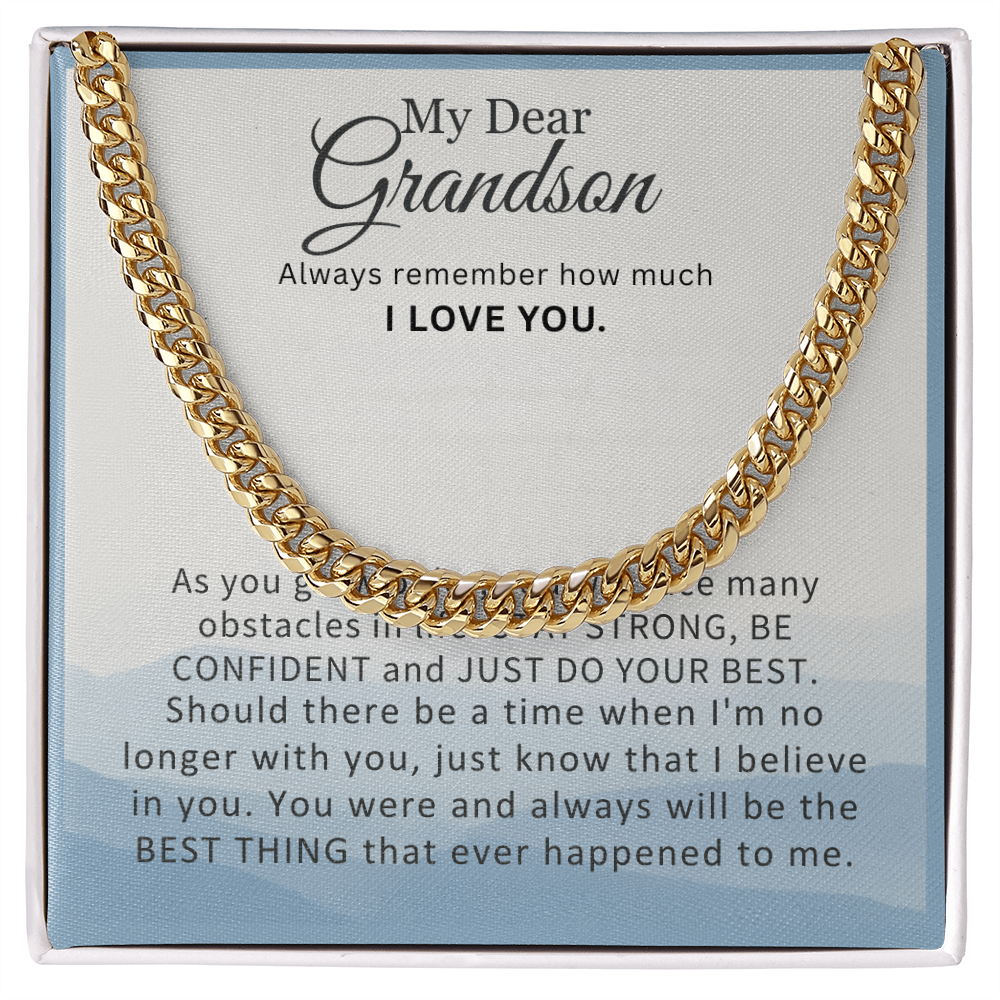 My Dear Grandson Necklace