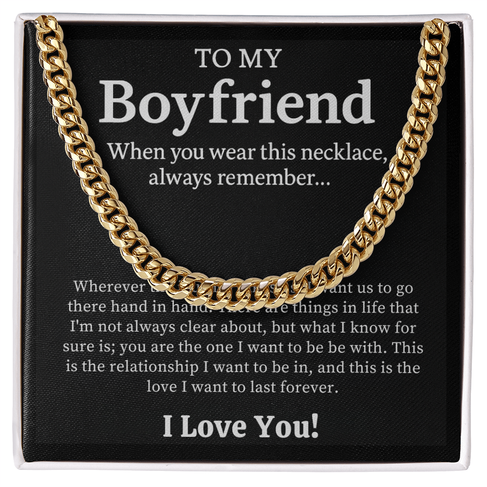 To My Boyfriend Necklace