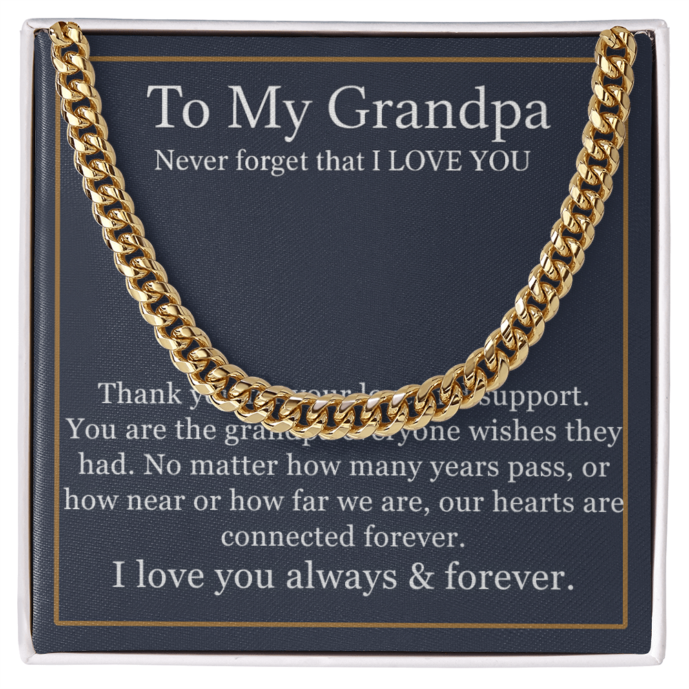To My Grandpa Necklace