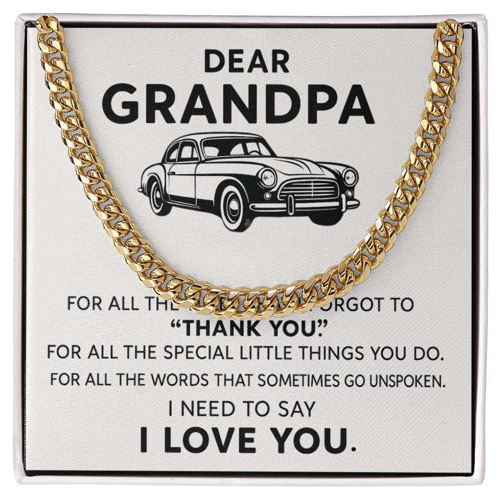 Dear Grandpa Necklace