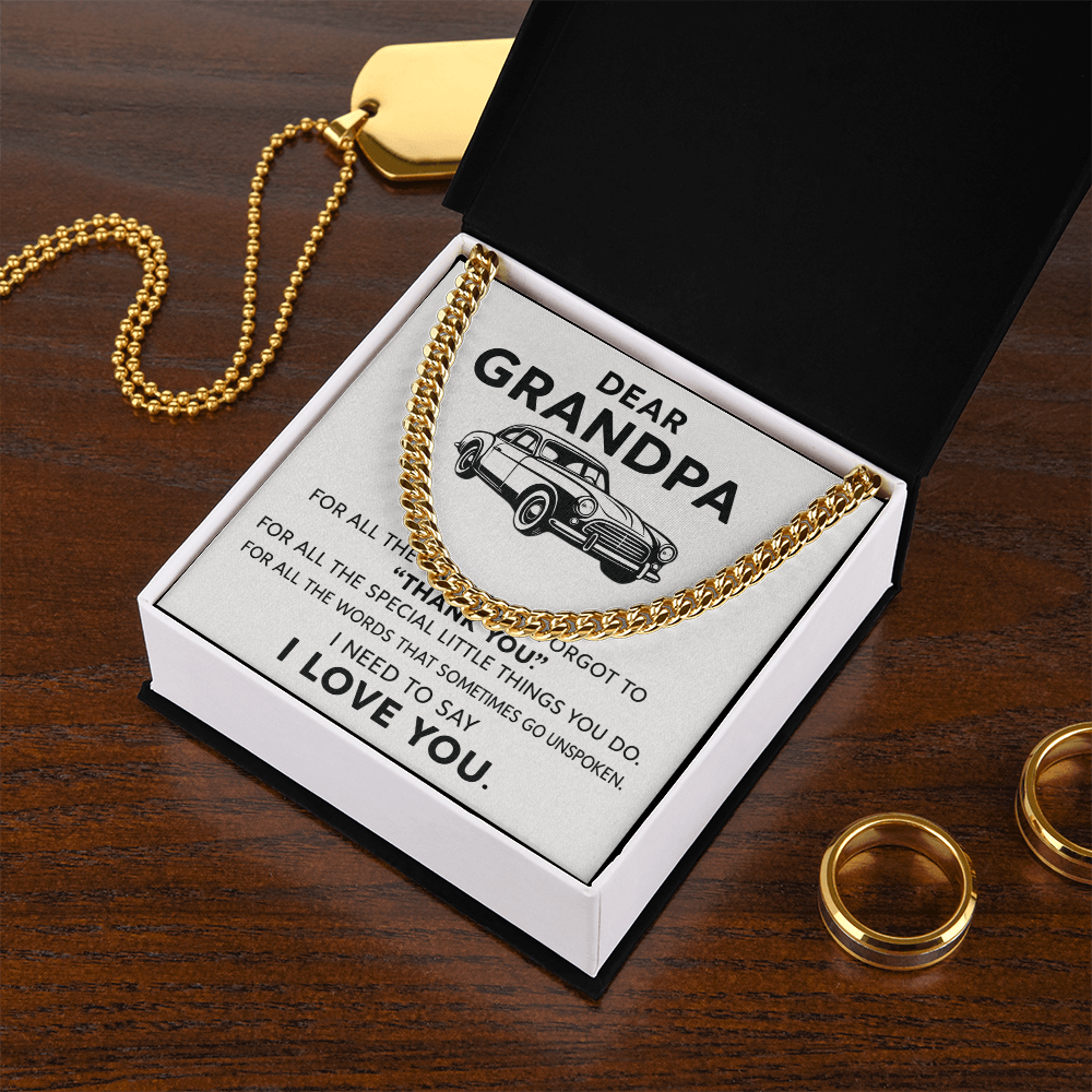 Dear Grandpa Necklace