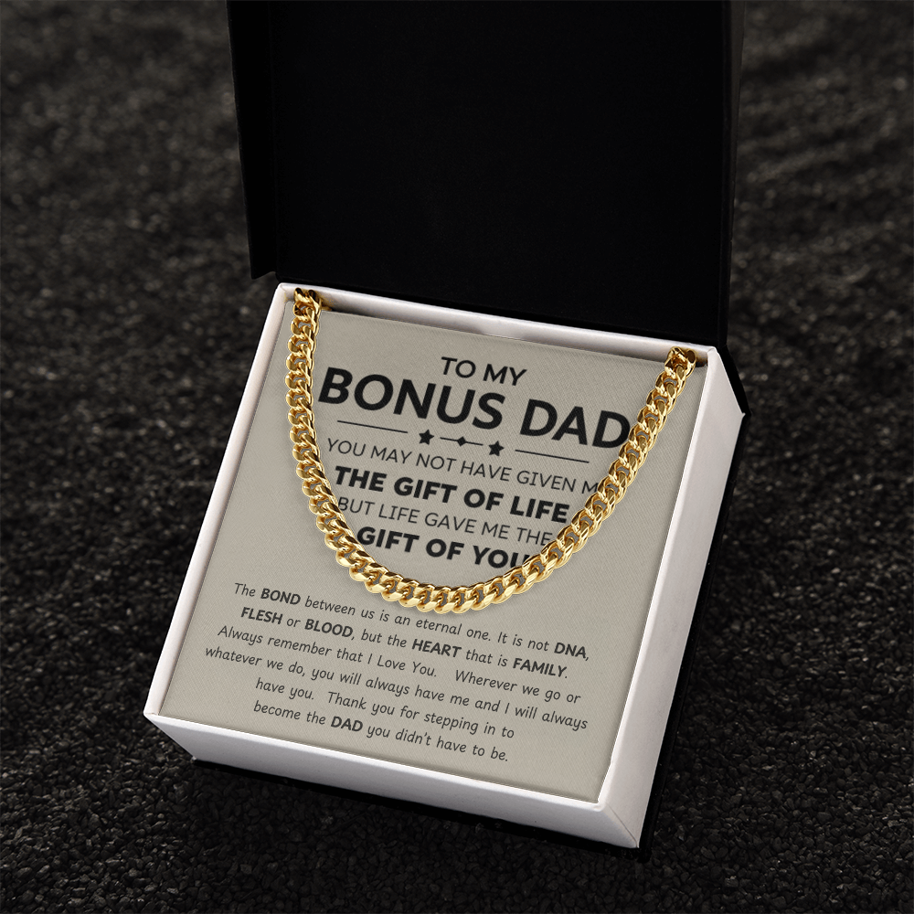 To My Bonus Dad Necklace