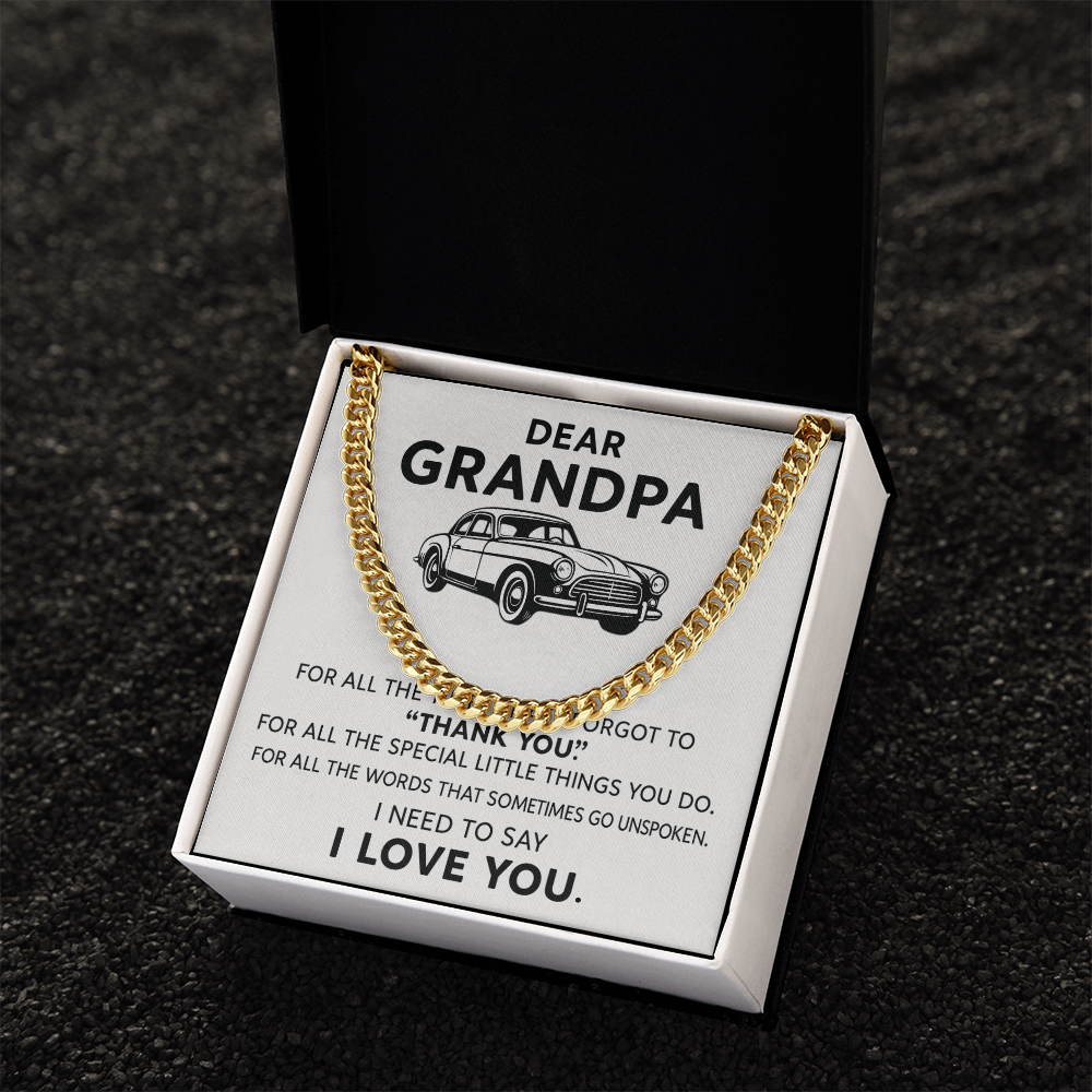 Dear Grandpa Necklace