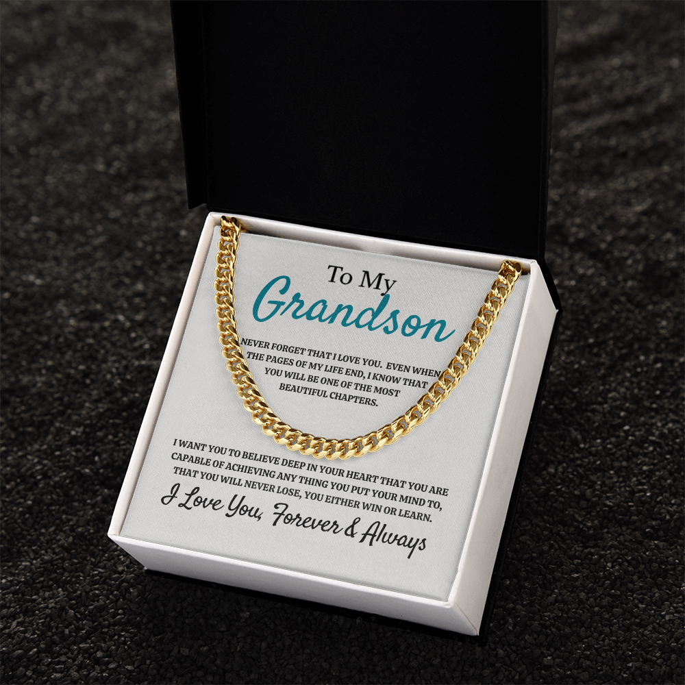 To My Grandson Necklace