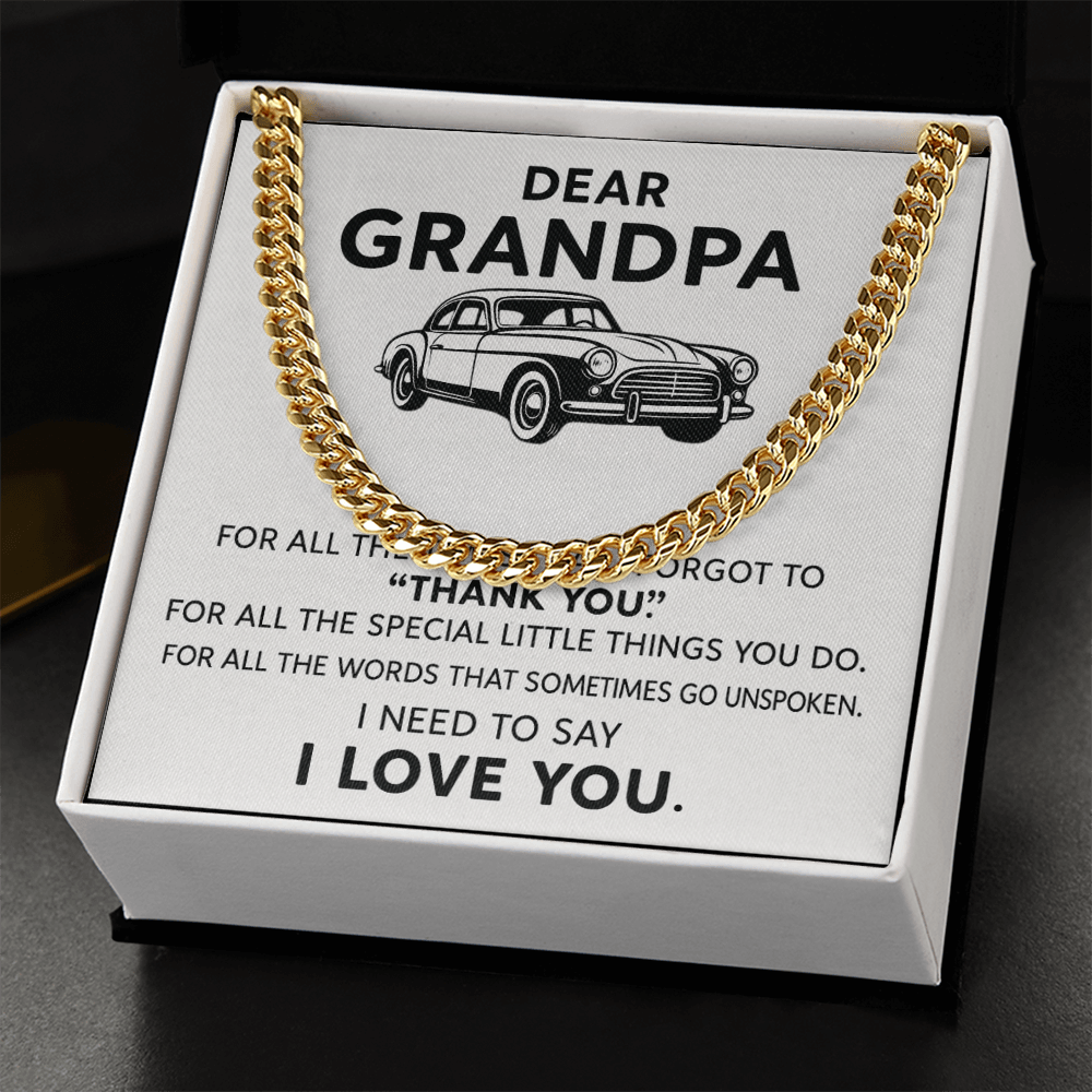 Dear Grandpa Necklace