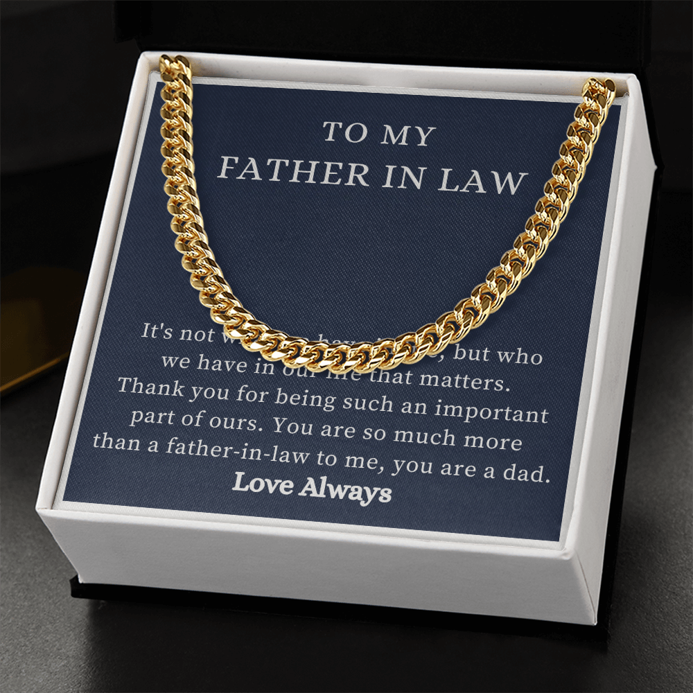 To My Father-in-Law Necklace