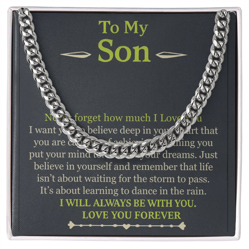 To My Son Necklace