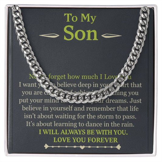 To My Son Necklace