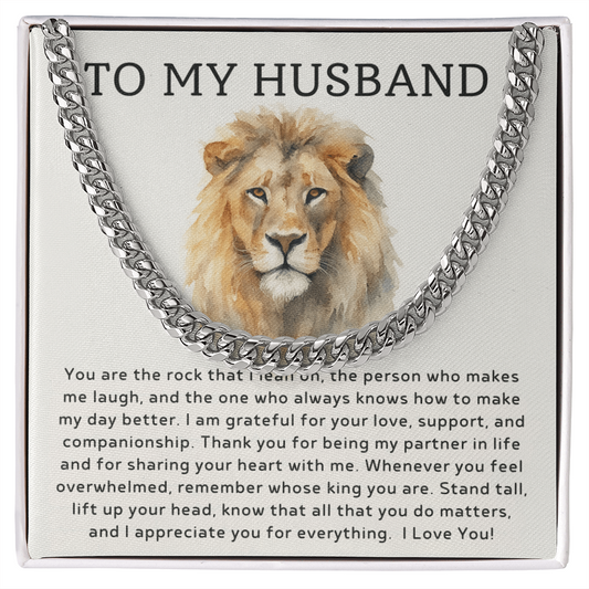 To My Husband Necklace
