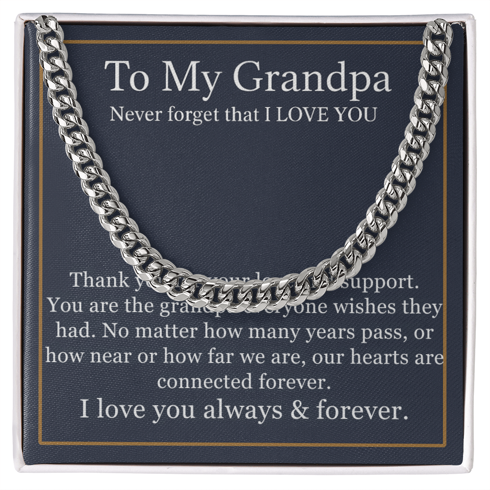 To My Grandpa Necklace