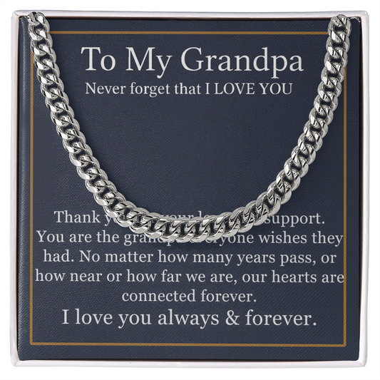 To My Grandpa Necklace