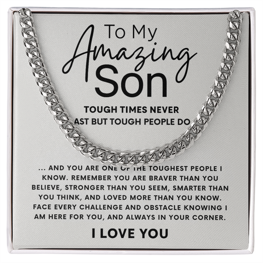 To My Amazing Son Necklace