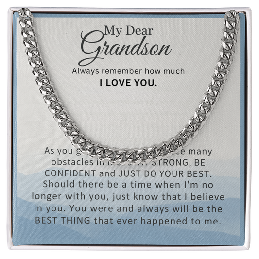 My Dear Grandson Necklace