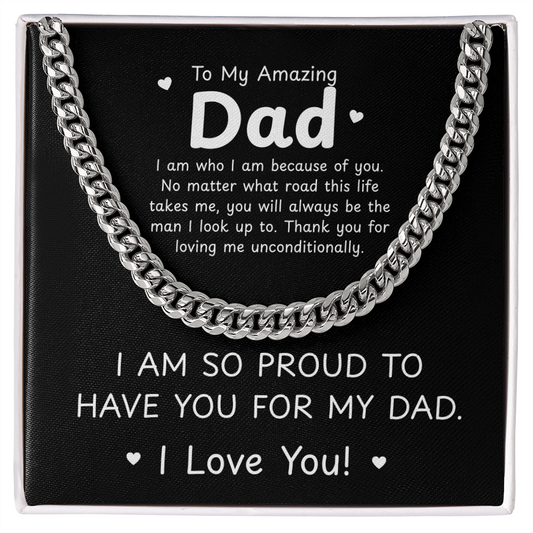 Amazing Dad Necklace