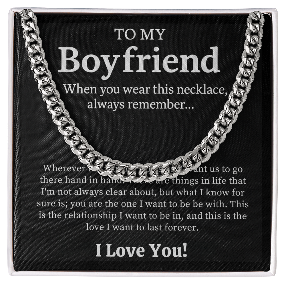 To My Boyfriend Necklace