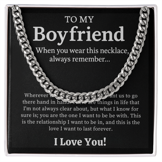 To My Boyfriend Necklace