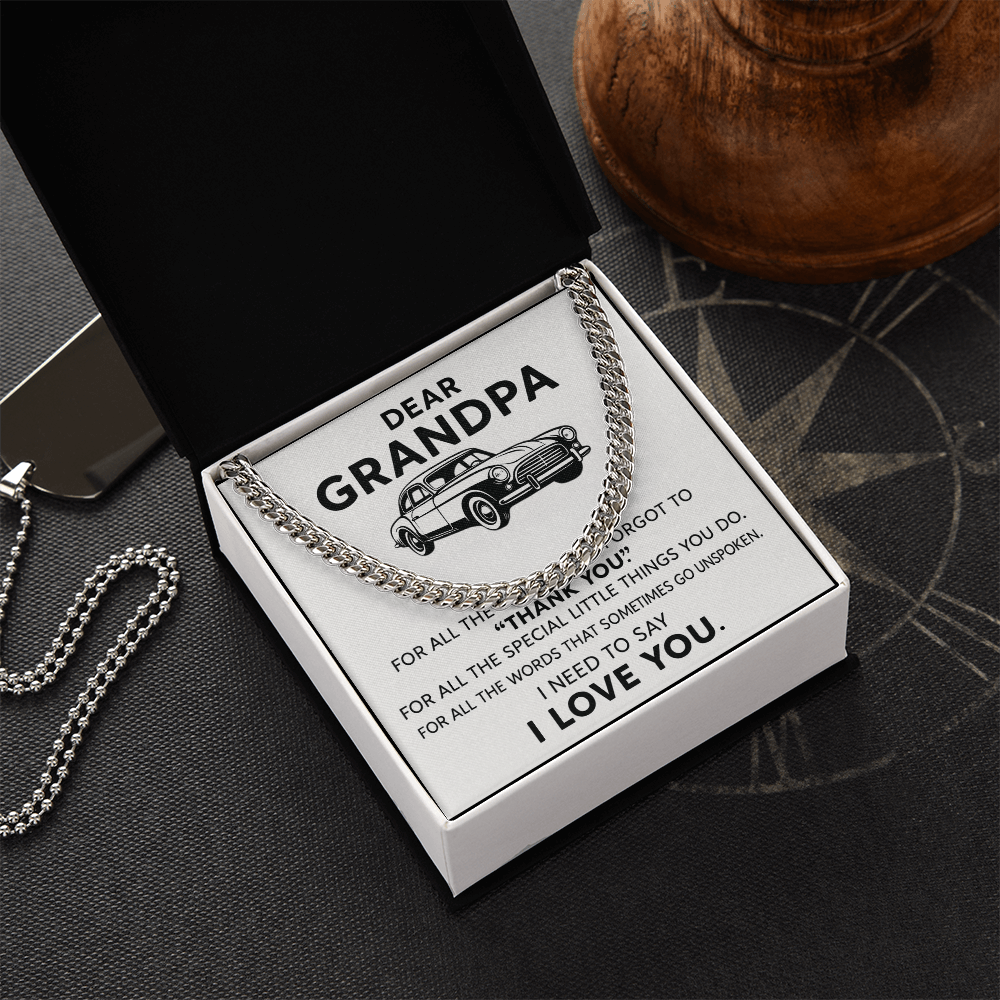 Dear Grandpa Necklace
