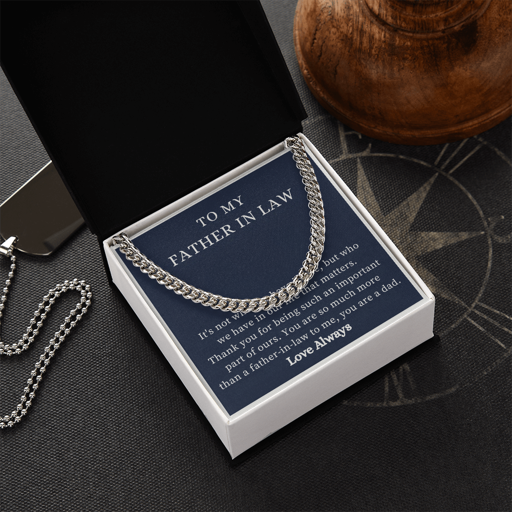 To My Father-in-Law Necklace