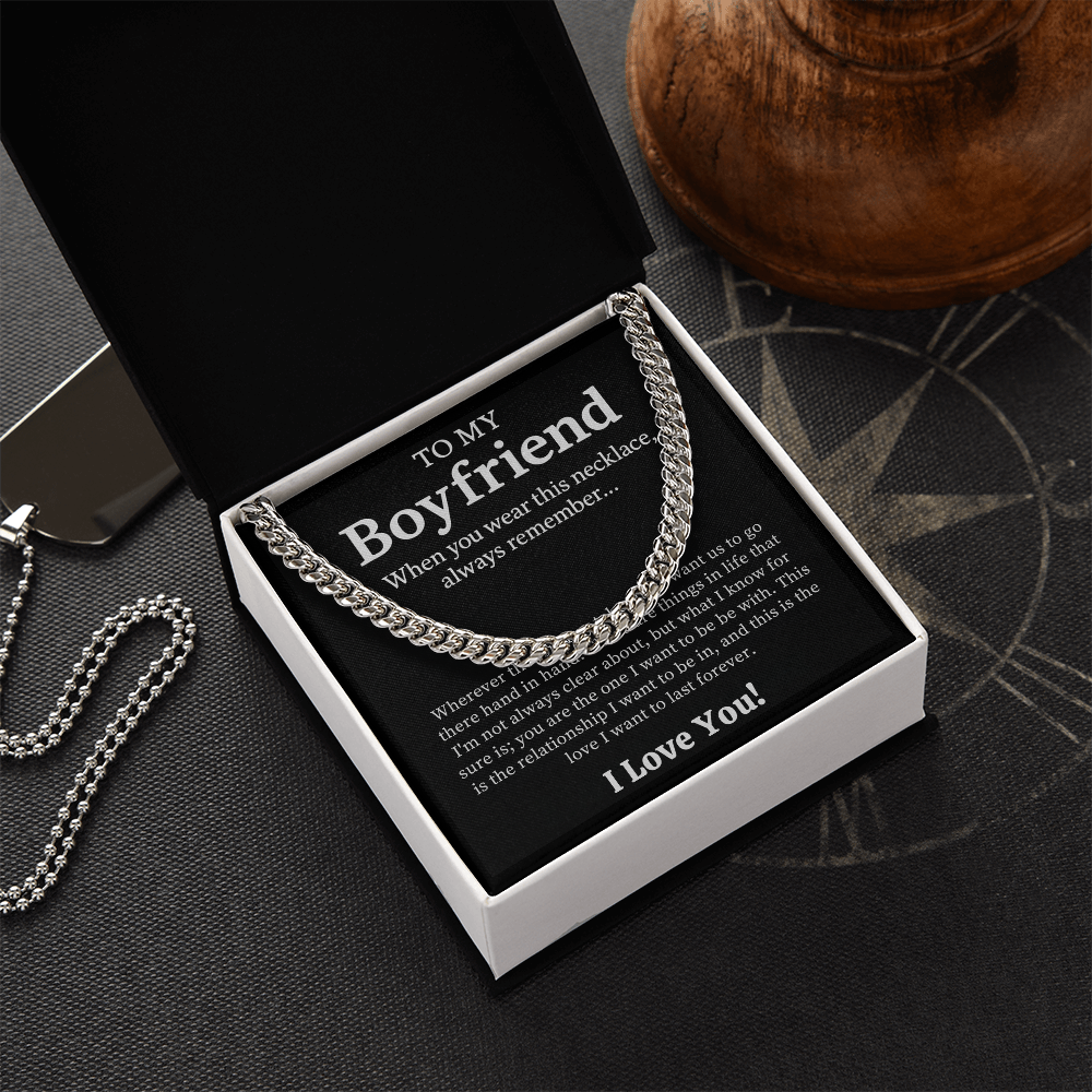 To My Boyfriend Necklace