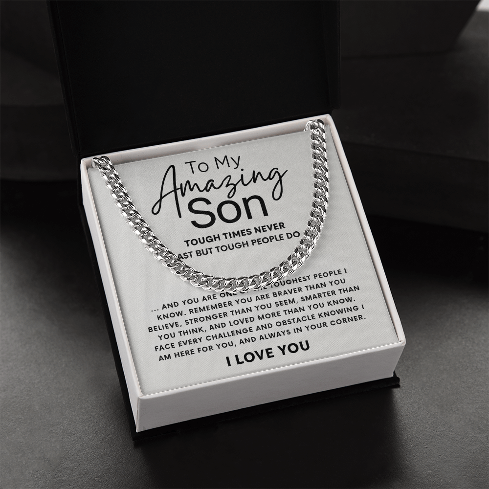 To My Amazing Son Necklace