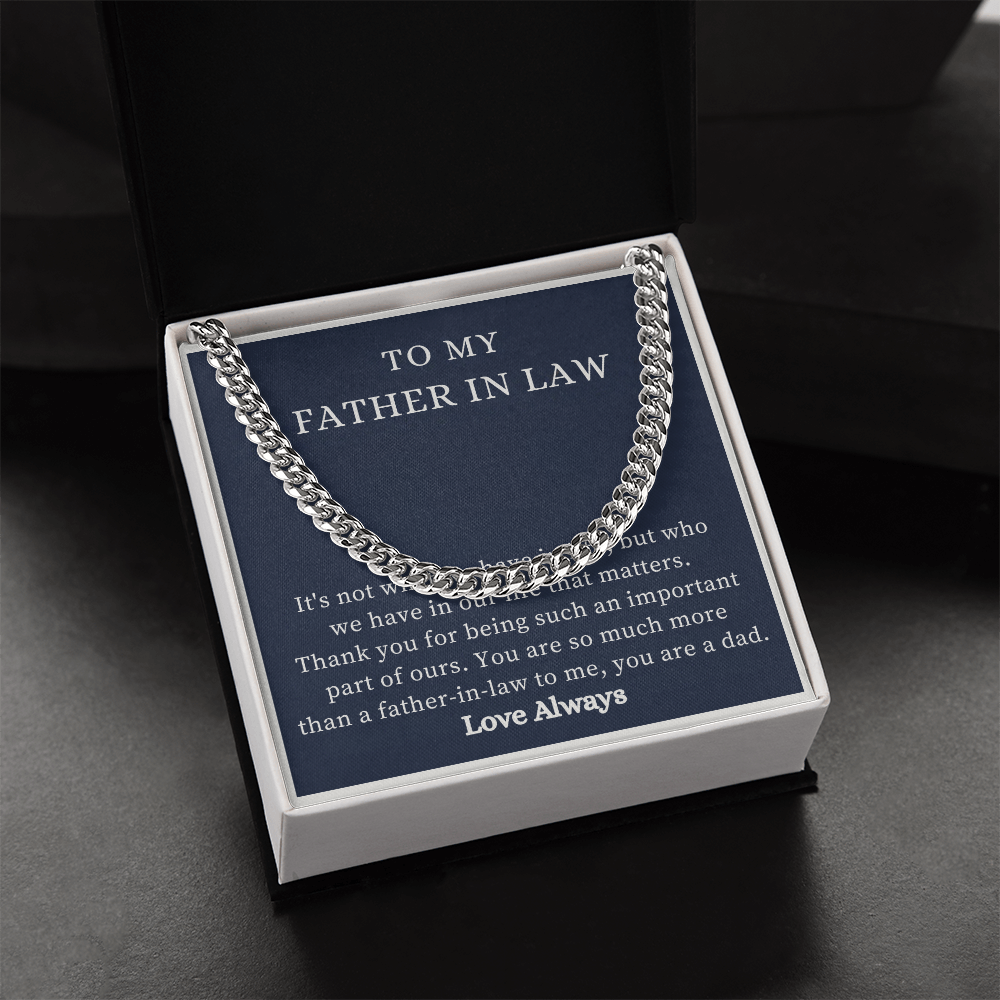 To My Father-in-Law Necklace