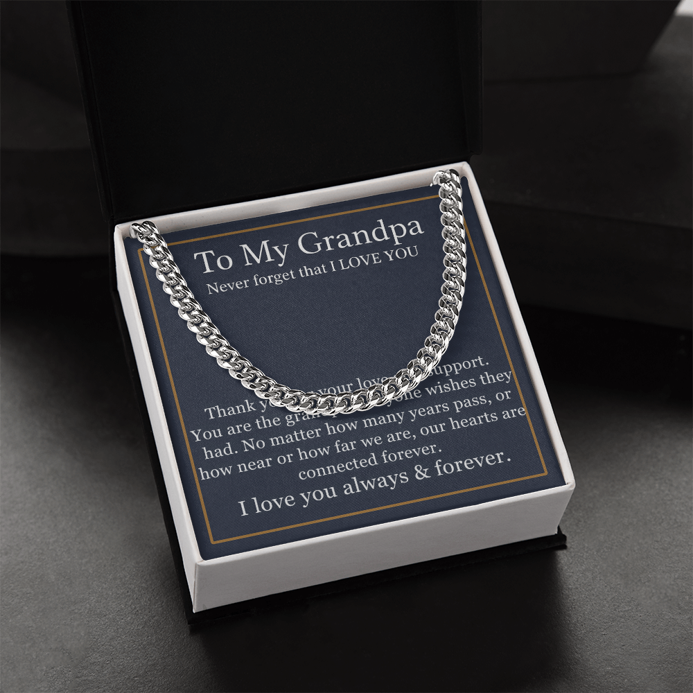 To My Grandpa Necklace