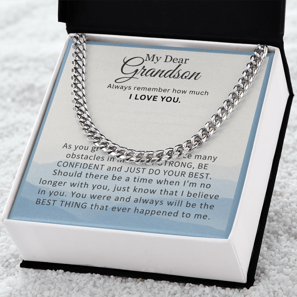 My Dear Grandson Necklace