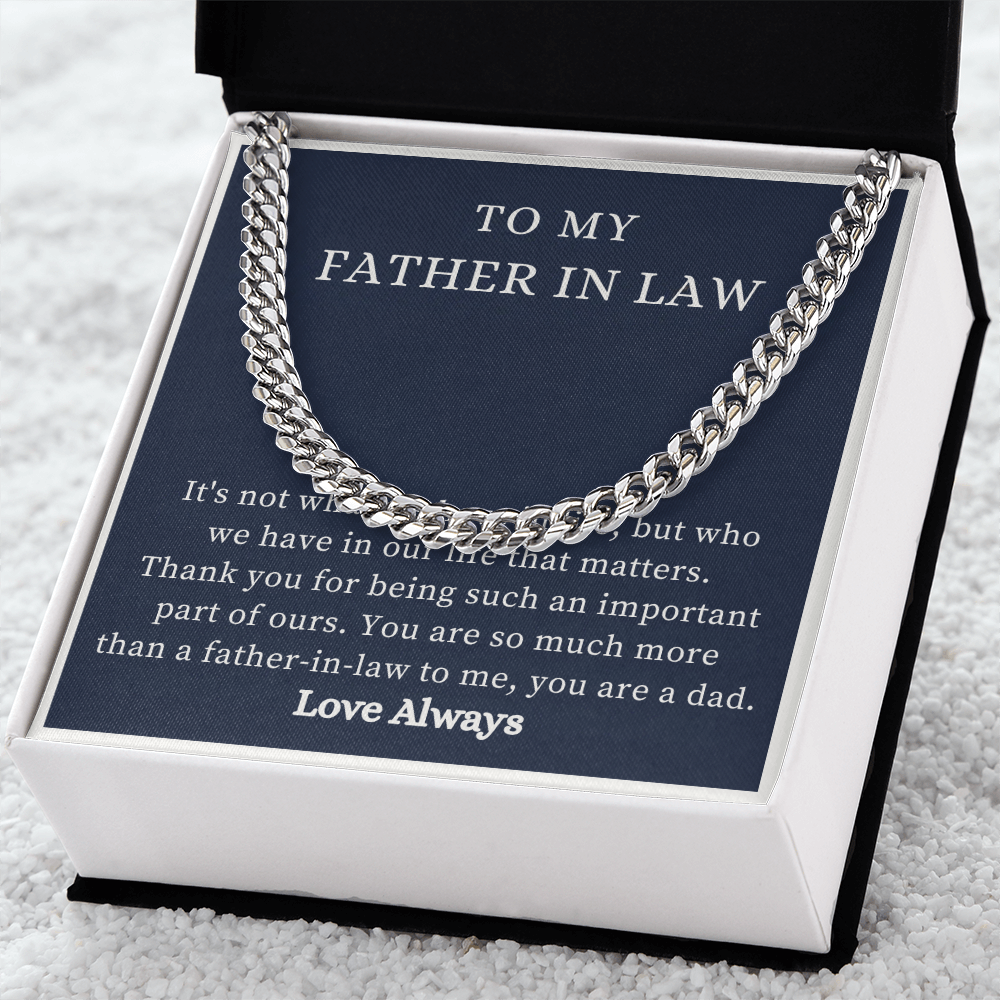 To My Father-in-Law Necklace