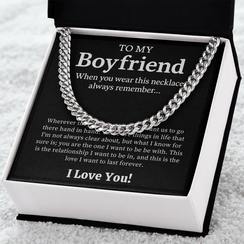 To My Boyfriend Necklace