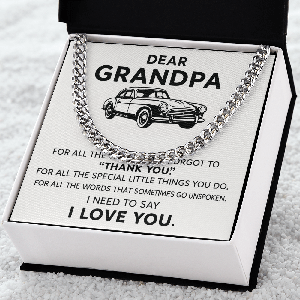 Dear Grandpa Necklace