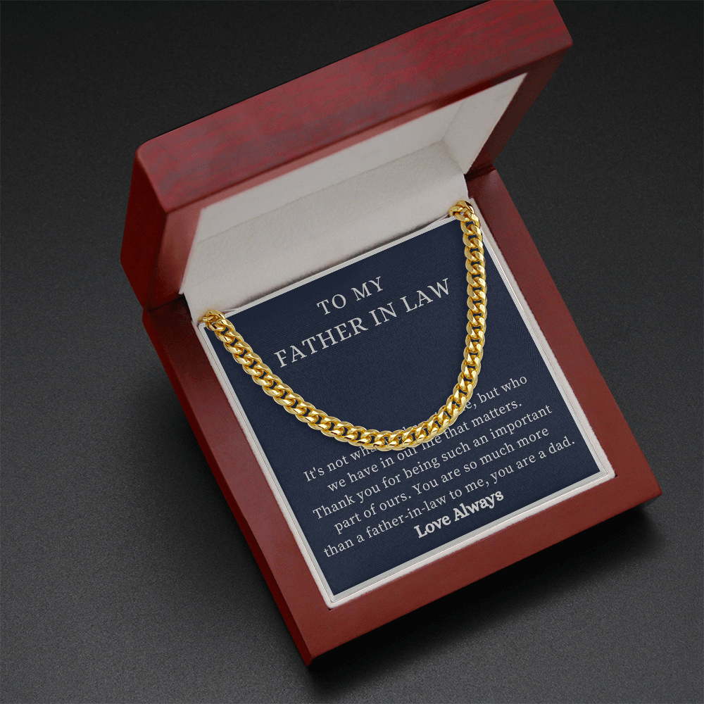To My Father-in-Law Necklace