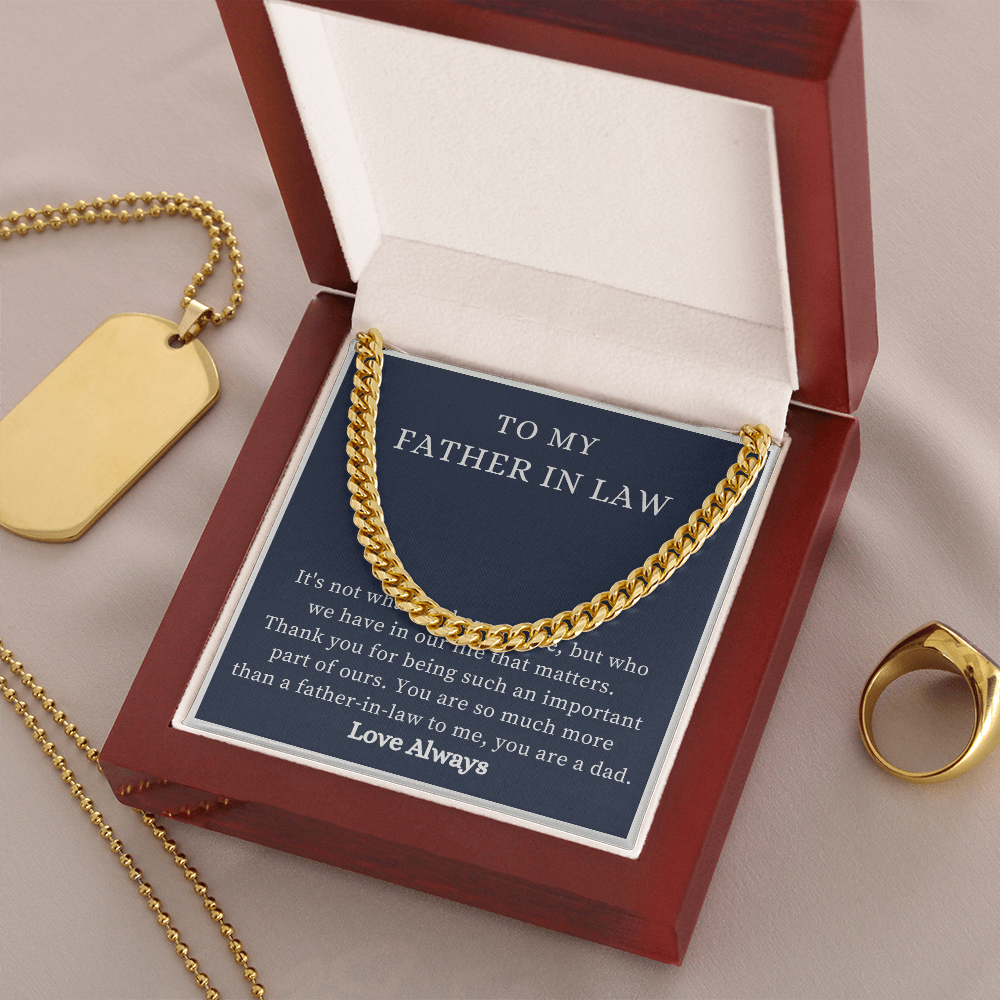 To My Father-in-Law Necklace