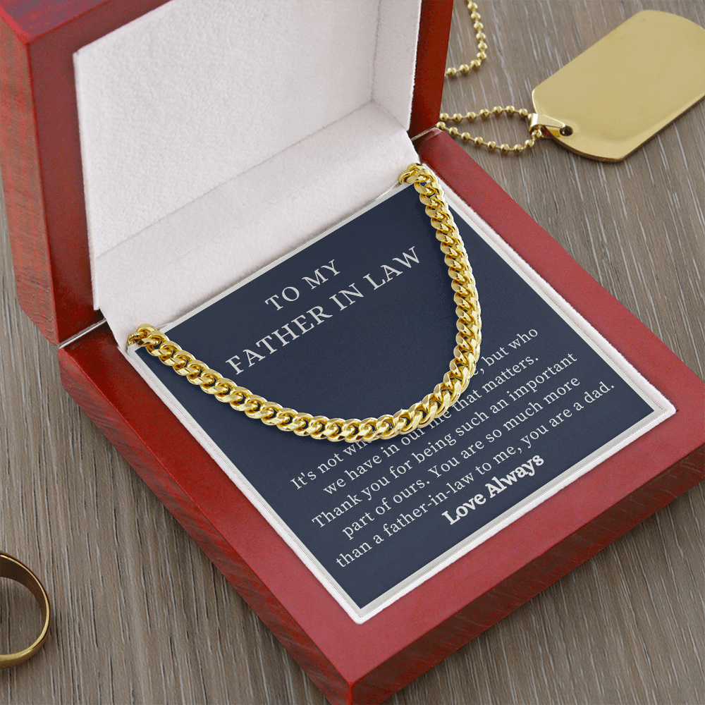 To My Father-in-Law Necklace