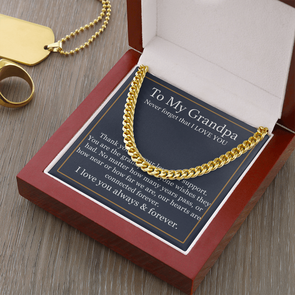 To My Grandpa Necklace