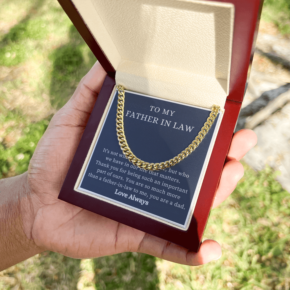 To My Father-in-Law Necklace