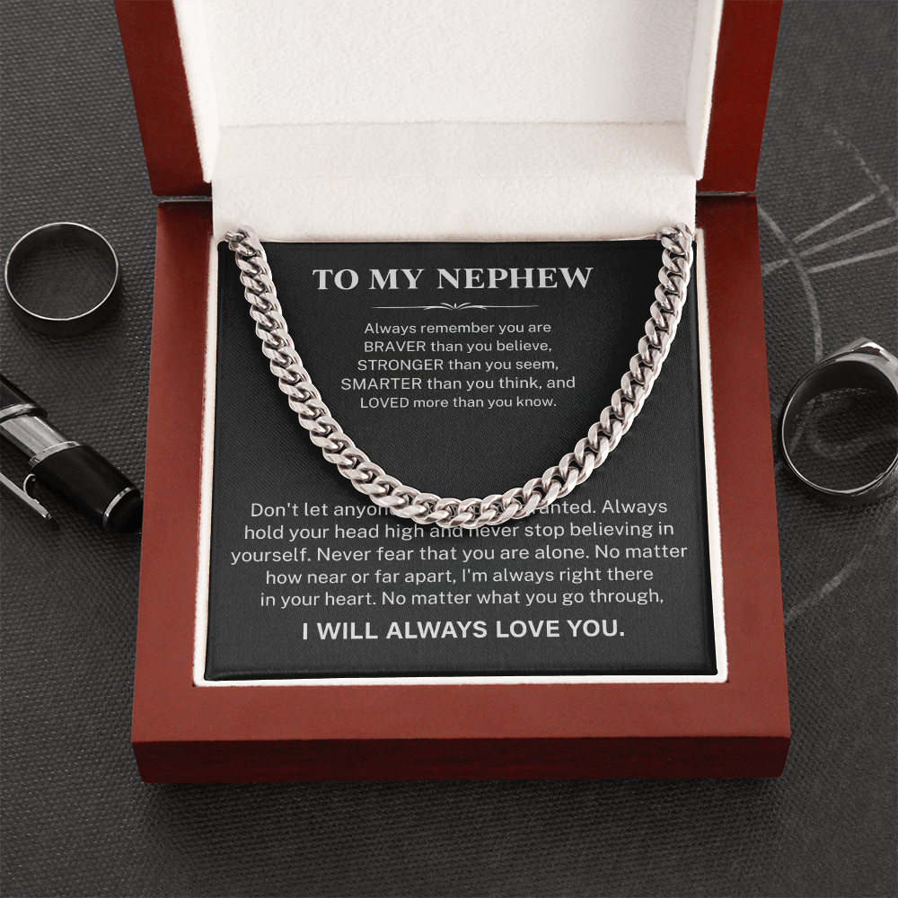 To My Nephew Necklace