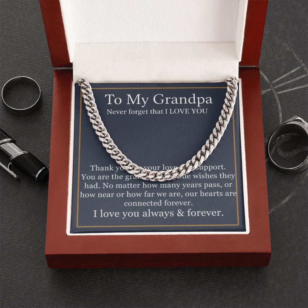 To My Grandpa Necklace
