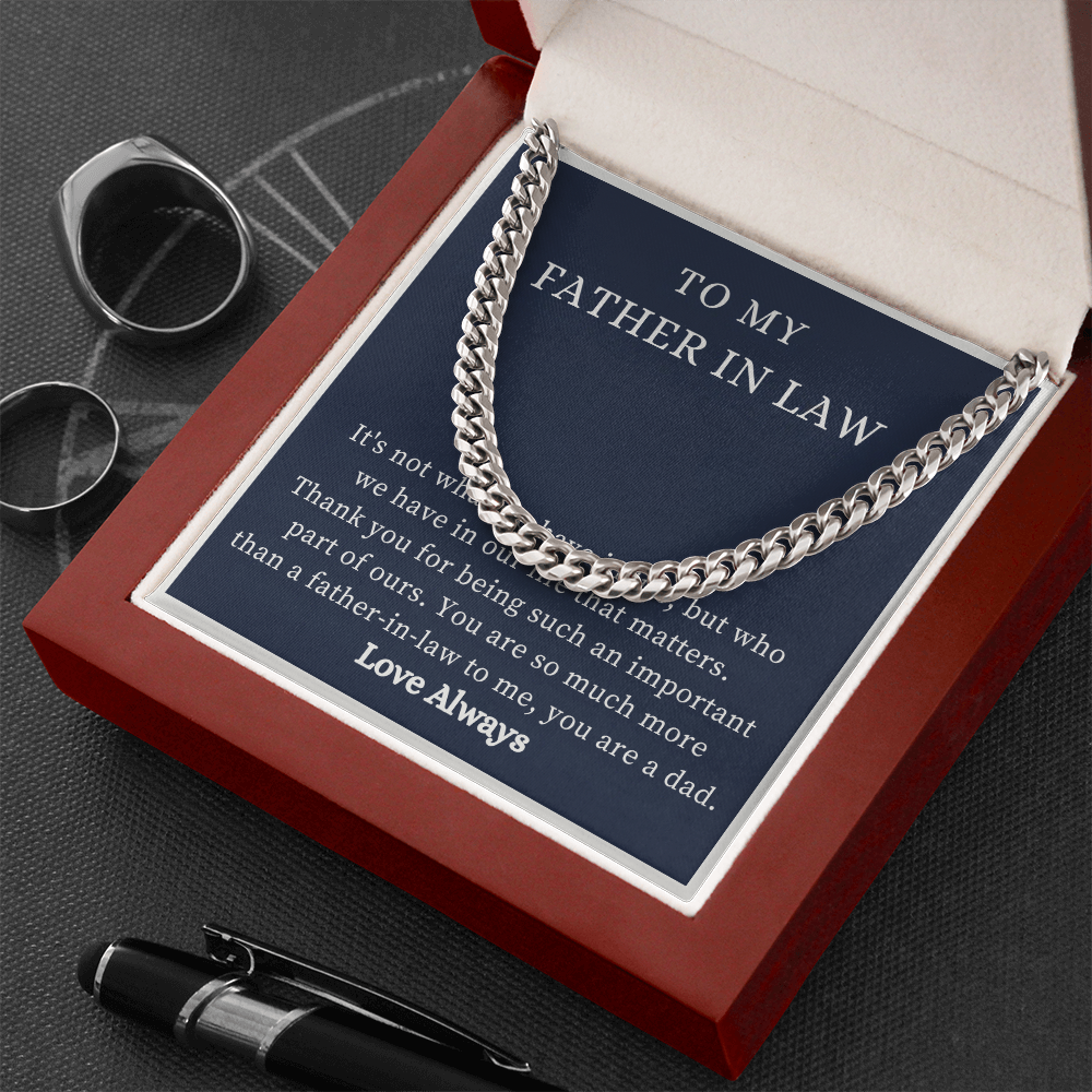 To My Father-in-Law Necklace