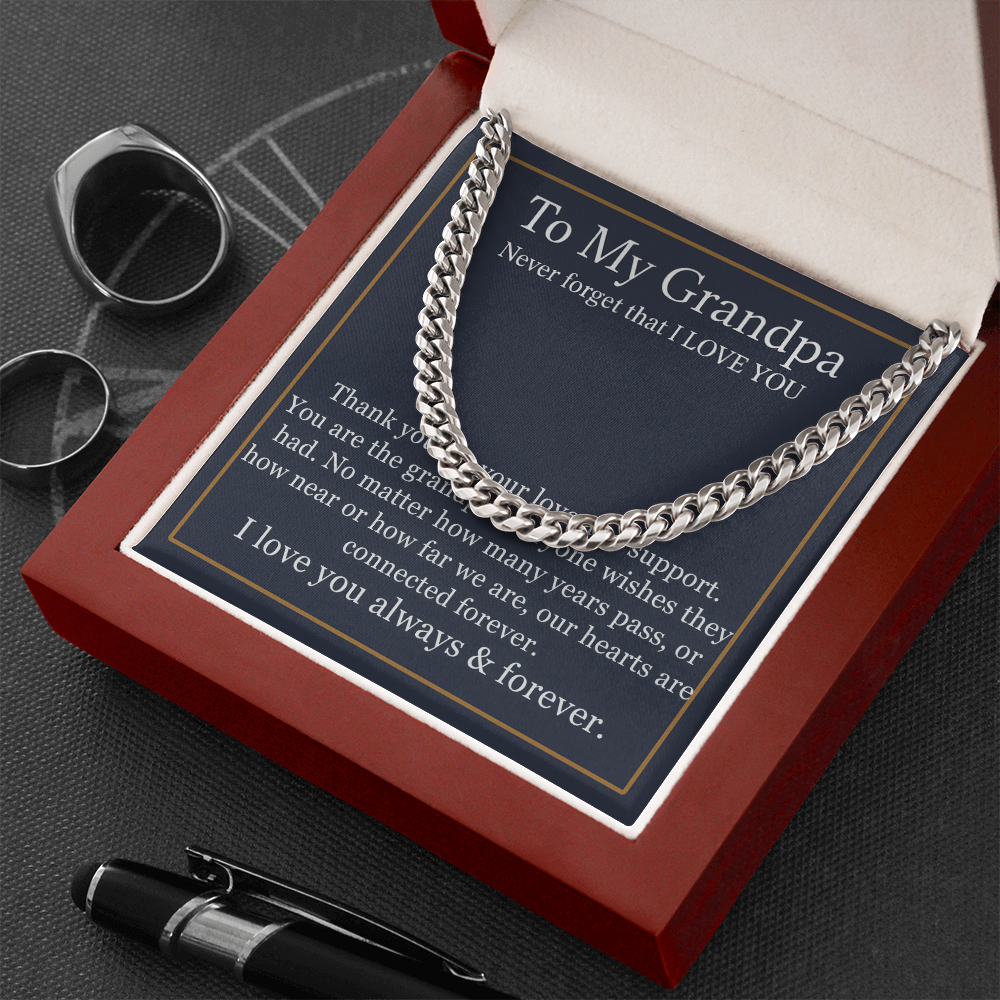 To My Grandpa Necklace